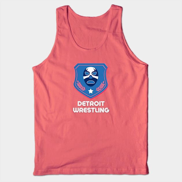 Detroit Wrestling "Shocking Blue" Tank Top by DDT Shirts